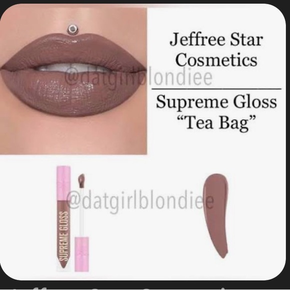 Jeffree Star TEA BAG Supreme Gloss in Tea Bag - Rich Brown - Picture 2 of 3